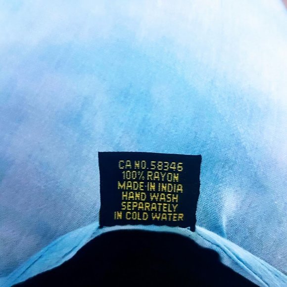 #C37 Light Blue Tie Dye Sundress - Picture 6 of 8